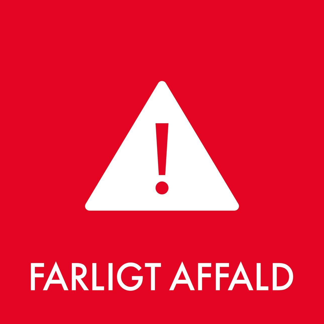 Farligt affald piktogram