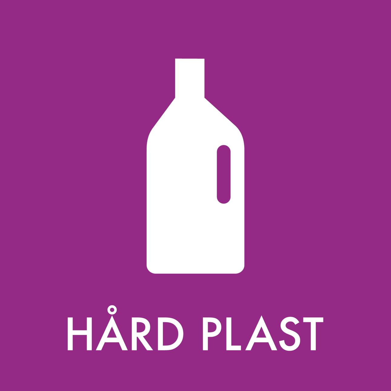 Hård plast piktogram