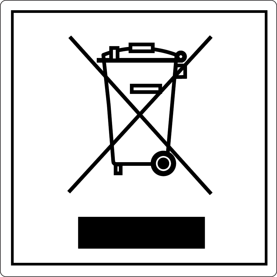 Piktogram på elektroniske produkter.