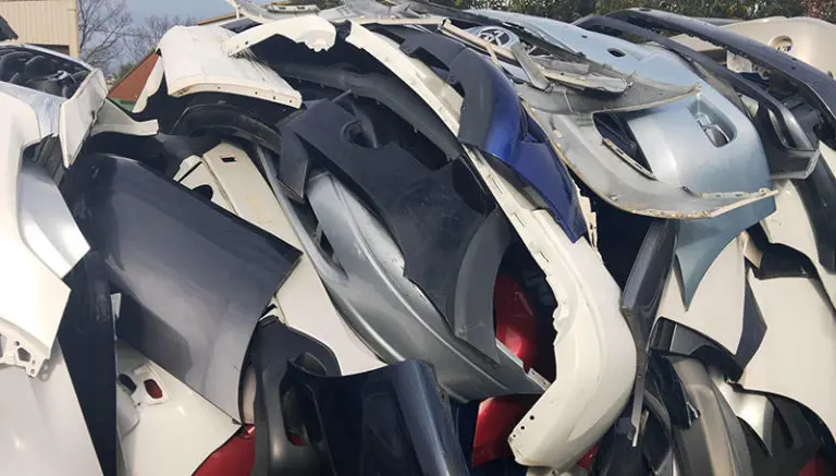 Plastikkofangere affaldstype Bunke af plastikkofangere