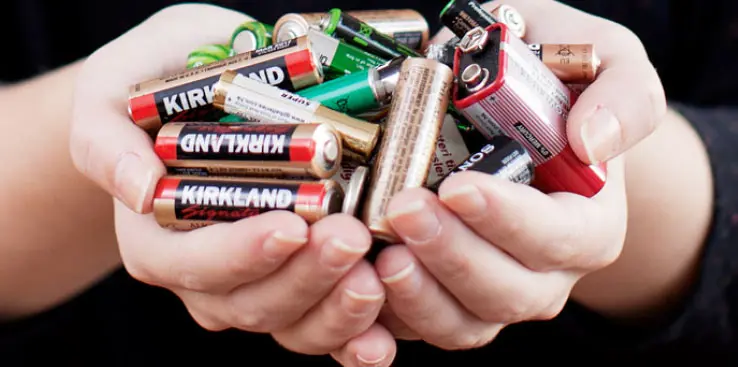 Håndfuld batterier