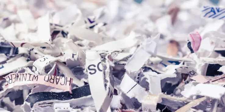 Papir til makulering  Makuleret papir