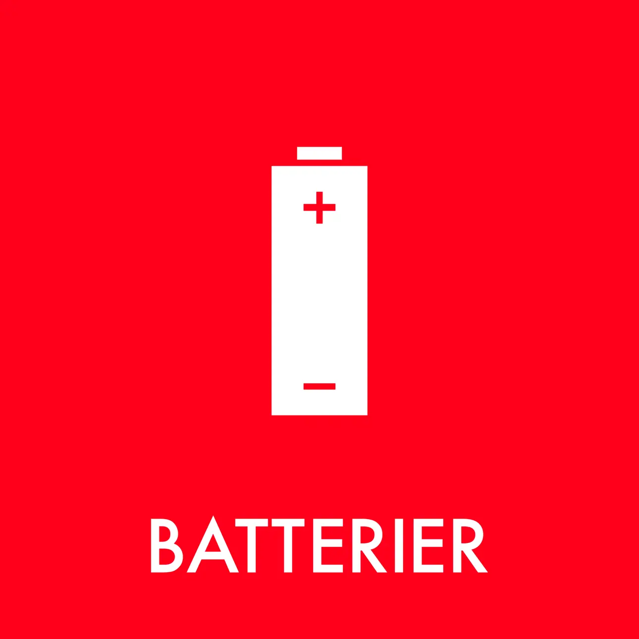Batterier piktogram