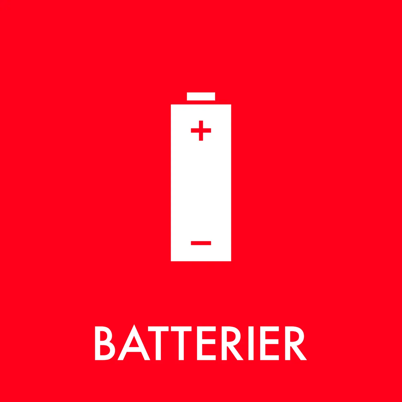 Batterier piktogram Batterier piktogram