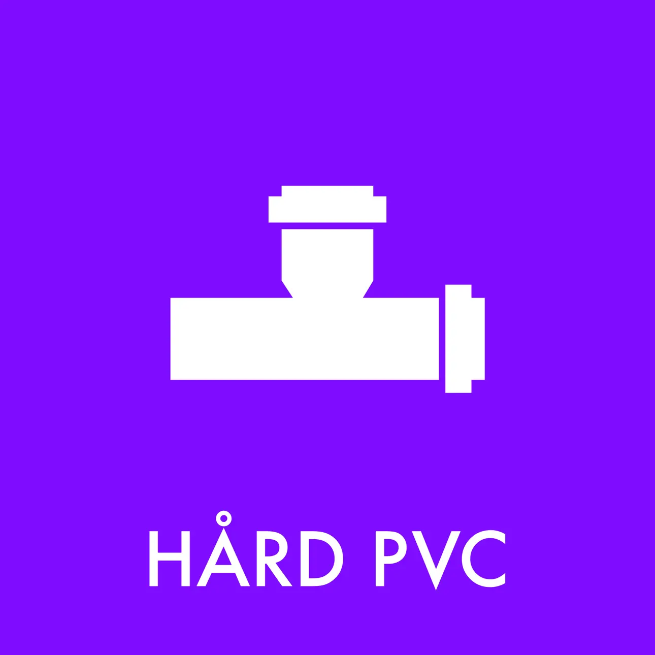 PVC A-kvalitet piktogram Hård PVC piktogram