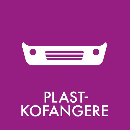 Plast kofangere piktogram Plast kofangere piktogram