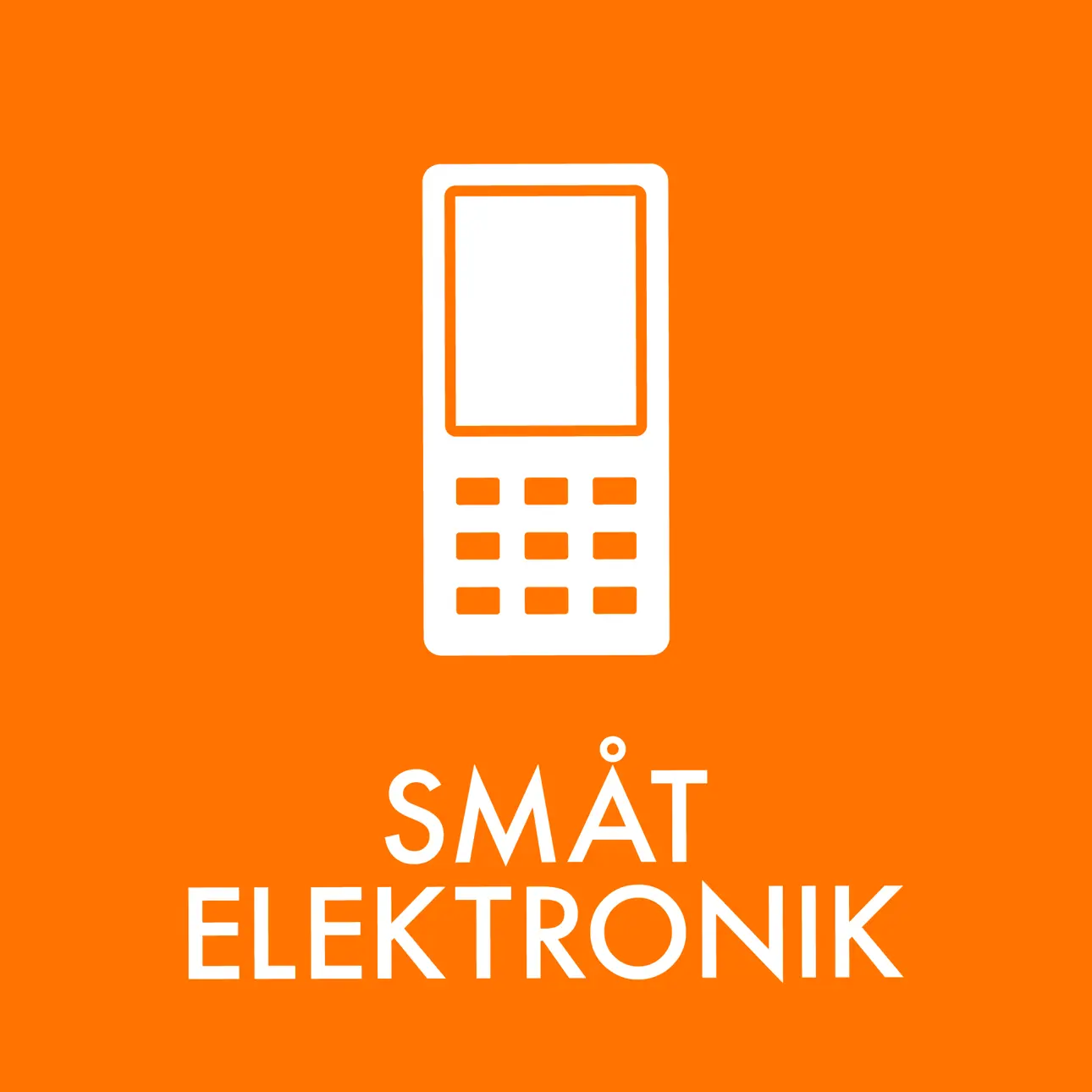 Småt elektronik piktogram Småt elektronik piktogram