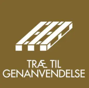Rent træ til materiale genanvendelse piktogram  Indendørstræ piktogram